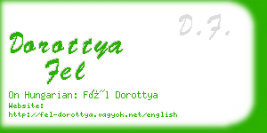 dorottya fel business card